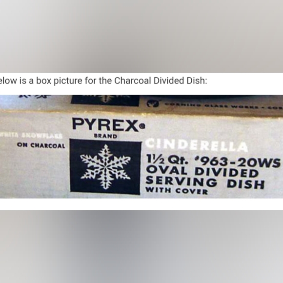 PYREX Cinderella ❄️Snowflake ❄️ Oval Divided Casserole Dish with Lid - Picture 15 of 16